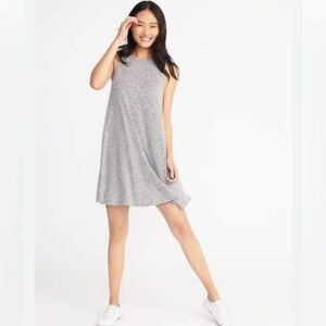 ❤️ Old Navy Heather Gray Tank Sweater Dress XS Sleeveless Mini Casual